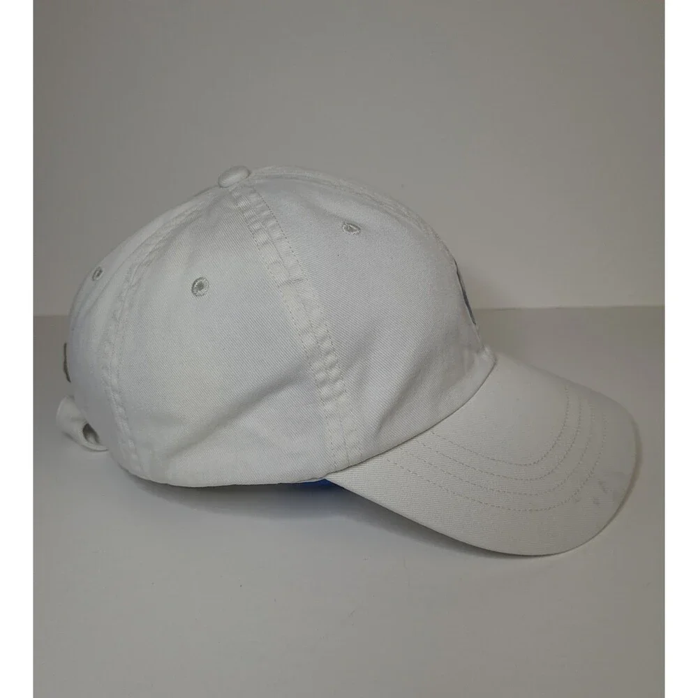 Vtg  Polo Ralph Lauren hat White Blue Pony